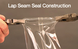 The Lap seam sealing process used by CBC is stronger than single seam seals.